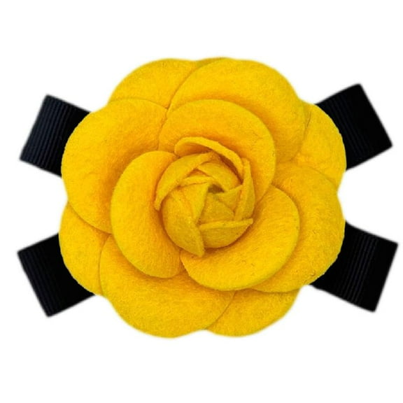 Yokua Vintage Lapel Pin Camellia Flower Adjustable Pins Jewelry French Brooch