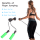 thumbnail image 4 of Cuerda de transporte de PVC para saltar, fitness, pérdida de grasa, competición deportiva, saltar con cuerda de alambre, 4 of 5