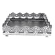 thumbnail image 2 of Soporte de Pastel de Metal Perfecl Cuadrado Decoración Plata S Tamaño 17.5x17.5x5cm, 2 of 8