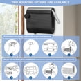 thumbnail image 2 of Tendedero Retráctil, Tendedero Retractil Pared, Tendedero Viaje, Cuerda, Tendederos de Pared de Acero Inoxidable Para Organizar Y Colgar Ropa (Negro), 2 of 4