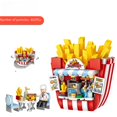 thumbnail image 2 of Bloques de construcción de partículas pequeñas Serie de autos gourmet Tienda de helados y papas fritas Bloques de construcción ensamblados Juguetes para niños, 2 of 4