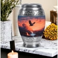 thumbnail image 7 of Eagle Cremation Urns For Mom - Large Memorial Urns For Adult - Keepsake Urn For Adult Male - 1 Large Urn For Ashes - (10&3) Inch Mini Set Of 4, 7 of 7