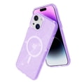 thumbnail image 7 of for iPhone 15 Plus Magnetic Case [Compatible with Magsafe], Clear Glitter Full Body Protective Cover Slim TPU Transparent Shockproof Bling Phone Case for iPhone 15 Plus 6.7", Purple, 7 of 7