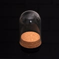 thumbnail image 3 of 8 Pieces with Wood Base Cloche Bell Jar Vase Round for, 3 of 6