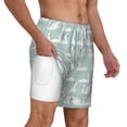 thumbnail image 3 of Goofa White Swan Printed Men's Swim Trunks Board Shorts Quick Dry Mens Swimming Trunks with Compression Liner,Breathable Fit Hawaii Beach Shorts-X-Large, 3 of 9