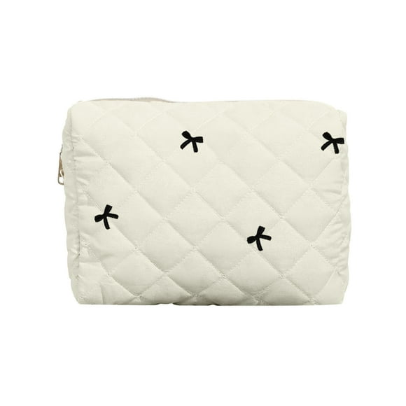 Sac Organisateur de Rangement pour Batterie d'Ordinateur Portable Tablette Portable avec Nœud Brodé Mignon pour la Maison