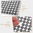 thumbnail image 5 of 50 Sheets Number Stickers Number Label Stickers Clothes Classification Stickers Clothes Number Labels, 5 of 5