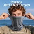 thumbnail image 3 of OZERO Face Mask Neck Gaiter: Sun Protection Scarf Gator Breathable Cooling for Summer Outdoor Activities, Hiking, Cycling, 3 of 7