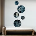 thumbnail image 3 of Designart "Retro Wildflowers In Shades Of Blue III" Floral Metal Wall Art Set of 5 Piece, 3 of 5