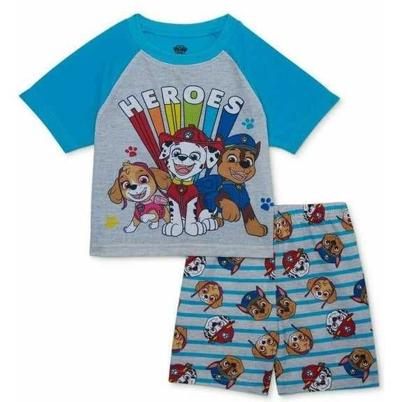 Nickelodeon Paw Patrol 2 PC Short Sleeve Pajama Set Boy Size 5T
