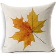 thumbnail image 5 of Fall Decor Cotton Linen Leaves,Maple Leaf Autumn Decorations Cushion Covers 16 x 16 Inch Sofa Home Decor Throw Pillow Case for Bed Pillow Covers Set of 4, 5 of 5
