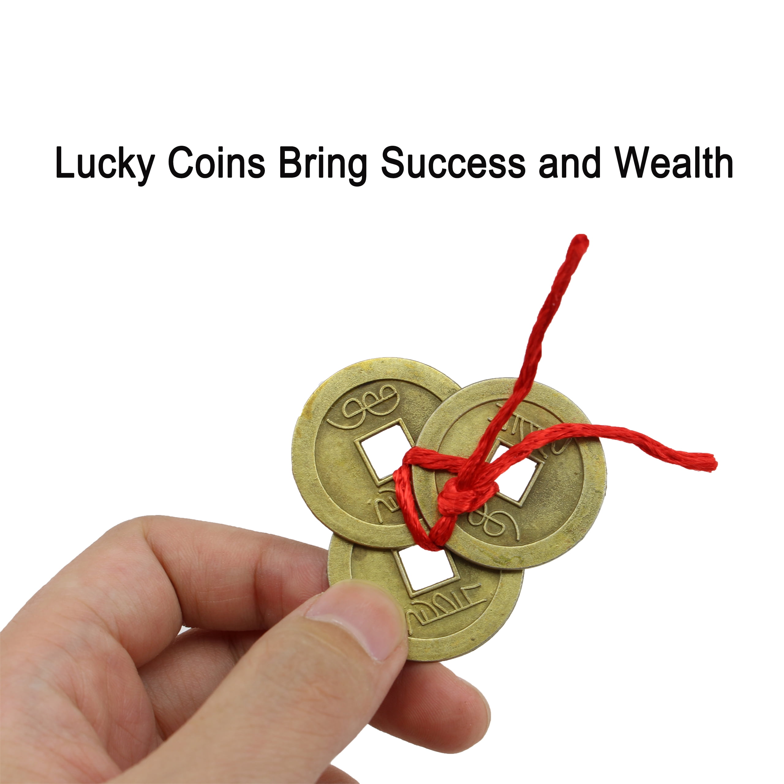 6Pcs Chinese Red Envelope with Feng Shui Ancient Coins Traditional Red Packet Lucky Patcher for New Year Wedding Birthday C12010 CRE50