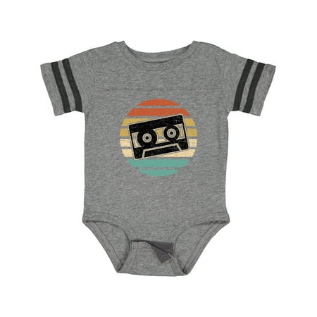 

Inktastic Vintage Cassette Tape Silhouette Gift Baby Boy or Baby Girl Bodysuit