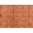 thumbnail image 1 of Ahgly Company Indoor Rectangle Abstract Orange Modern Area Rugs, 2' x 5', 1 of 4