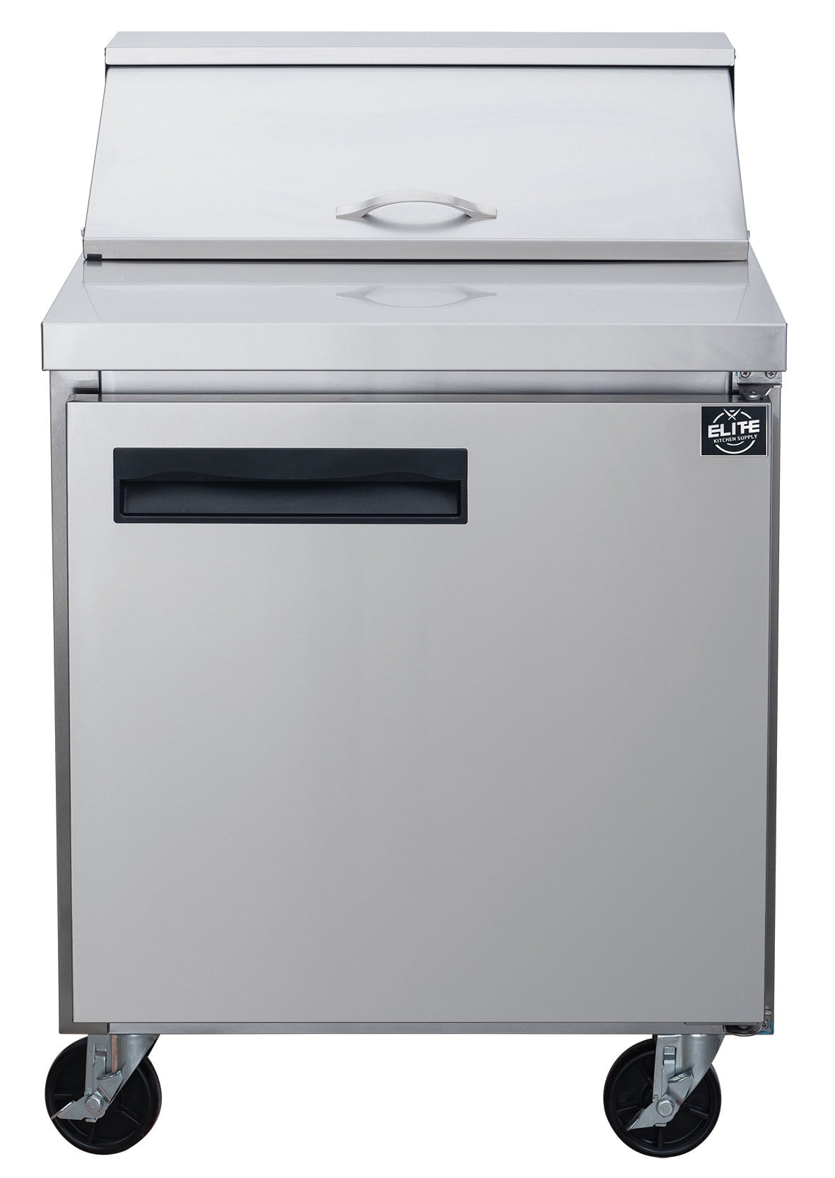 29 in. Single Door Sandwich Prep Table Commercial Stainless Steel Refrigerator 6.56 ft. cu.