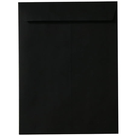 UPC: 0842497108025 | JAM Paper & Envelope 10 x 13 Open End Envelopes  Smooth Black  50/Pack
