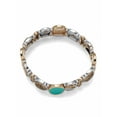 thumbnail image 3 of Silvertone And Enamel Sandy Toes Palm Beach Stretch Bracelet, 7 Inch, 3 of 3