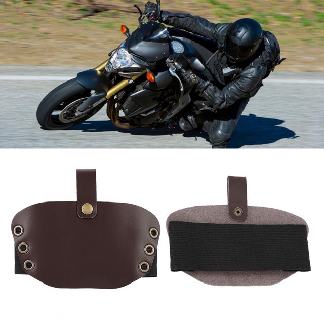 LAFGUR Yctze High Quality PU Material Motorcycle Shift Guard Shoes Boots Protector Cover (Red)