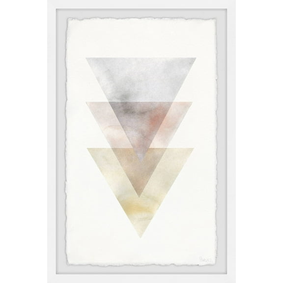 Parvez Taj Luminous Triangles Framed Wall Art