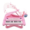 thumbnail image 3 of 25-Key Compact Electronic Keyboard with 15 Function Keys, Light-Up & Musical Features, Simulated Instrument for Beginners - DJ201 (Pink/Blue Optional), Size 29*24.5*26cm, 3 of 6