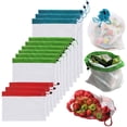thumbnail image 1 of Grocery Shopping Bag, String Bag 12 Pcs Durable Reusable  for Grocery Shopping, 1 of 7