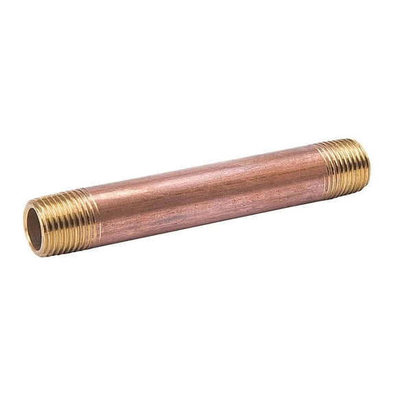 Manufacturer Varies 1/4" MNPT x 6-1/2" TBE Red Brass Pipe Nipple Sch 40 461-065