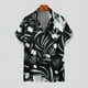 thumbnail image 5 of Nuevas camisas hawaianas para hombre, estilo tropical, estampado de flores, camisas Aloha de manga corta, estilo cubano, camisas informales de verano para vacaciones de gran tamaño, 5 of 5