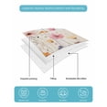 thumbnail image 5 of Spring Floral Full Size Down Alternative Comforter, Lightweight Comforter Quilt Bedding Set with Pillow Shams Pastoral Botanical Summer Flowers Vintage All Seasons Bed Comforter Duvet Insert 78"x90", 5 of 7