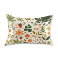 thumbnail image 7 of Yayeee Pillowcase Standard Size Set of 2 Satin Wrinkle Resistant Pillow Case, Leaves Pattern, 7 of 7