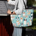 thumbnail image 4 of Wukai Colorful Dog Print Zipper Bag,large Beach Tote Bag,Waterproof Sandproof Bag,Grocery and Picnic Tote Travel Bag, 4 of 5