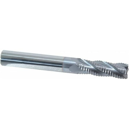 

Accupro 3/8 Diam Fine Pitch 1-1/8 LOC 4 Flute Solid Carbide Roughing Square End Mill TiCN Finish 3 OAL 3/8 Shank Diam Single End Centercutting 30° Helix