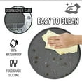 thumbnail image 2 of Silicone Pet Food Mat for Dogs & Cats, Non-Slip Waterproof Feeding Mat with Raised Edges, Easy-Clean Pet Bowl Placemat, 10.6'', 2 of 10