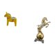 thumbnail image 5 of Escultura de caballo Dalecarlian, figura coleccionable de resina, adorno artesanal para estantería, entrada, armario, centro de mesa, estante, sala de, 5 of 8