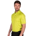 thumbnail image 3 of Island Green Mens Topstitched Golf Polo Shirt, 3 of 4
