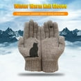 thumbnail image 5 of Qarigey Guantes cálidos de invierno pájaro gato de punto protección térmica contra el frío calentador de manos parche a prueba de Type3 NO3, 5 of 5