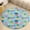 style-2, variant on Lunarable Pineapple Washable Round Rug -Circle Area Rugs for Nursery Bedroom, Vintage Non Slip Non Shedding Low Pile Carpet for Living Room Coffee Table Entryway