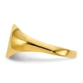 thumbnail image 3 of Solid 14k Yellow Gold Engravable Signet Ring (8.6mm) - Size 7, 3 of 5