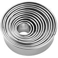 thumbnail image 1 of SHISUYAN Stainless Steel Cake Mold for Baking Use Silver Color Smooth Edges Excellent Texture 4 Inches, 1 of 9