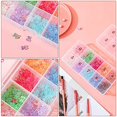 thumbnail image 2 of Caja para puntas de uñas Caja de uñas vacía Organizador de almacenamiento Caja de uñas Espacios Caja de almacenamiento Contenedor Caja de uñas Caja de rejilla, 2 of 5