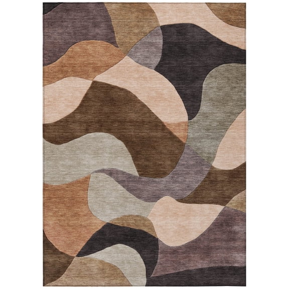 Dalyn Rugs Machine Washable Indoor/Outdoor Chantille ACN2141 Chocolate 10' x 14' Rug
