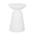 thumbnail image 2 of Mesa Benzara Suma 38 cm redonda para exteriores, hierro blanco, 2 of 5
