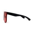 thumbnail image 4 of Lunettes de Soleil Hip-Hop à Monture Plate avec Monture Corne Blindée Noir Rouge, 4 of 4