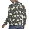 thumbnail image 6 of Fotbe Men's Hoodie with Daisies Flowers Pattern - Kangaroo Pocket Pullover Hooded Sweatshirt, Perfect for Daily Wear, Travel, and Home-Large, 6 of 7
