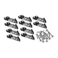 thumbnail image 4 of 10 piezas de soporte de estante de soporte de esquina triangular, conector fácil de instalar, multiusos Tornillos de acero inoxidable, 4 of 9