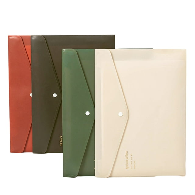 Poly Envelopes, File Folders with Snap Button, Assorted Colors Document ...