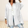 thumbnail image 2 of Siilsaa Cardigan Sweaters for Women Classic Long Sleeve Knit Cardigan Sweaters Casual Open Front Button Down White,L, 2 of 5