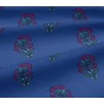 thumbnail image 4 of oneOone Cotton Jersey Medium Blue Fabric Floral Block Craft Projects Decor Fabric Printed By The Yard 58 Inch Wide, 4 of 4