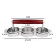 thumbnail image 2 of 2x Mini Hamburger Presses Nonstick 3 Slot Small Burger Patties Press Triple Beef Burger Maker Mold Banmo, 2 of 5