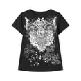 thumbnail image 4 of adaychics Grunge Shirts Women Gothic Women Casual Vintage Crewneck Short Sleeve T Shirts Trendy Clothes Daily Wear, 4 of 7