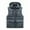 Gray, variant on APEXFWDT Men's Big&Tall Hooded Puffer Vest Sleeveless Stand Collar Zip-Up Warm Outerwear Winter Casual Vest with Secure Pockets,L,Black